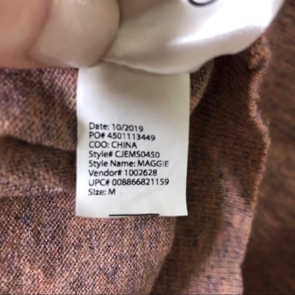 Ella Moss Maggie Sweater Puff Sleeve Pink Size Medium Crewneck Style CJEMS0450 - Picture 6 of 7